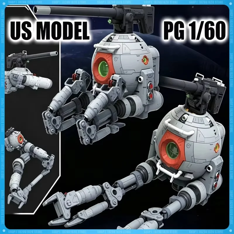 Modelo estadounidense Ball PG 1/60 RB-79 con ensamblaje LED, kits de modelos, kits de esqueletos de plástico, figura de acción de anime, robot, juguetes de modelos de plástico, REGALO