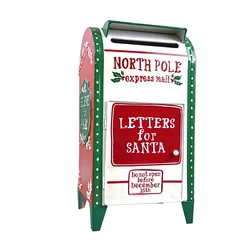 Christmas Mailbox Vintage Post Box Leaving Message Post Box Garden Decoration Standing Mailbox Farmhouse Design