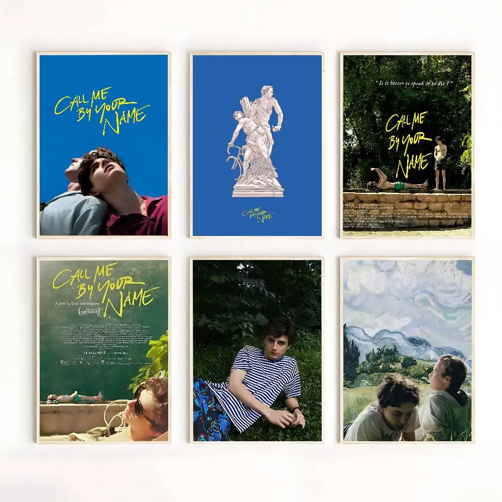 C-اتصلني باسمك ملصق HD جودة جدار الفن الرجعية الملصقات للمنزل جدار ديكور Kawaii غرفة ديكور