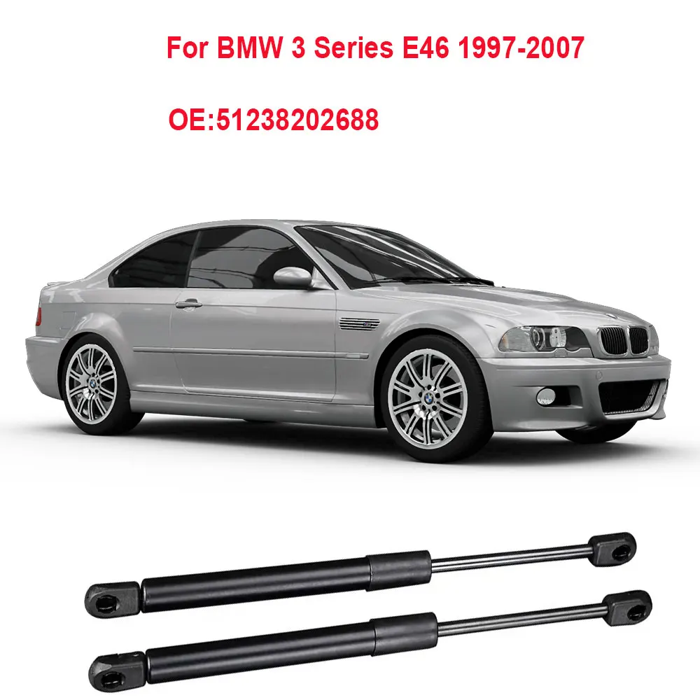 2PCS Front Bonnet Hood Gas Struts For BMW 3 Series E46 1997 1998 1999 2000 2001 2002 2003 2004 2005 2006 2007