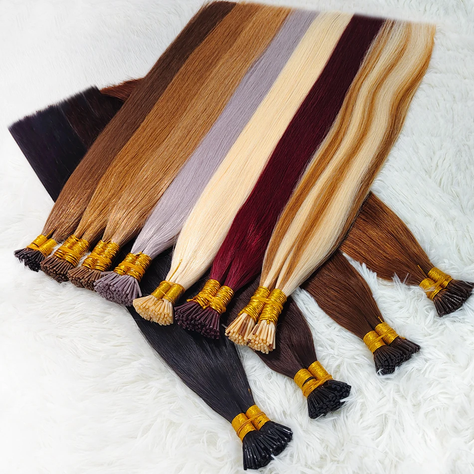 

Прямые натуральные I Tip Fusion наращивание волос машинного производства кератиновые капсулы 100% настоящие человеческие волосы Remy для наращивания волос для женщин 50 г