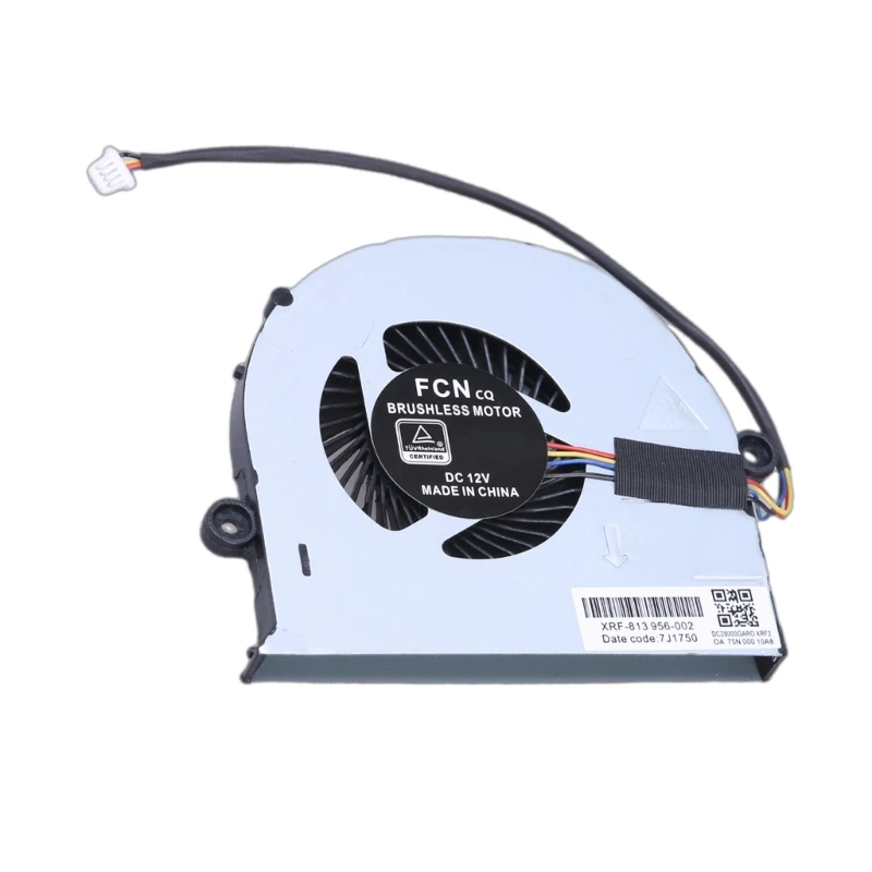 DC5V 12V 0.5A CPU Cooling Fan for FX63V FZ63VD FX63VD FX63VD7300 GL503VD 4Pin Laptops CPU Coolers Radiators QXNF