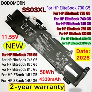DoDomorn SS03XL Batería de laptop para HP EliteBook 730 735 740 745 755 830 840 846 G5 para HP ZBOOK 14U G5 G6 Alta calidad 50WH 8 Mejor batería de ventas HP EliteBook 840 - №8