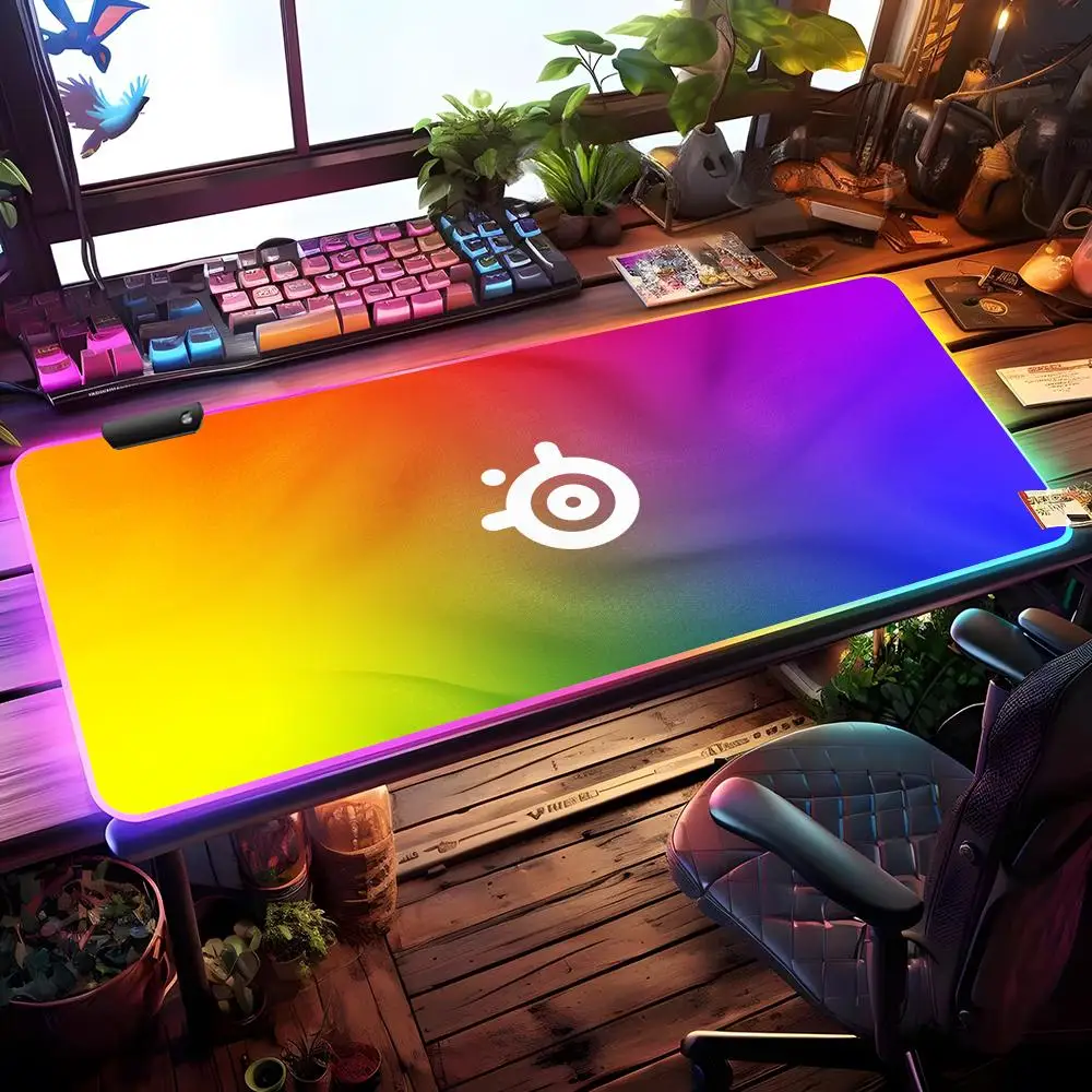 

SteelSeries Mouse Pad RGB Gaming Mouse Pad Desk Mat HD Gamer Large LED Light XXL MousePads