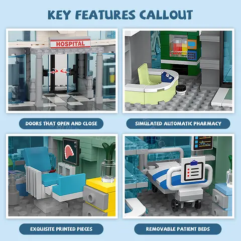 8 best sales लेगो मॉड्यूलर बिल्डिंग ईंटें - №1