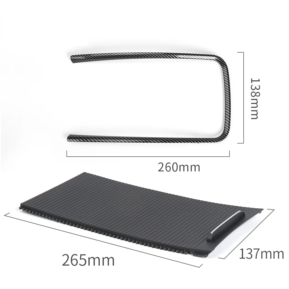 

Car Sliding Shutters Cup Holder Roller Blind Cover Armrest Box Storage Box Strip Plating Trim Ring For Buick Lacrosse 2009-2013