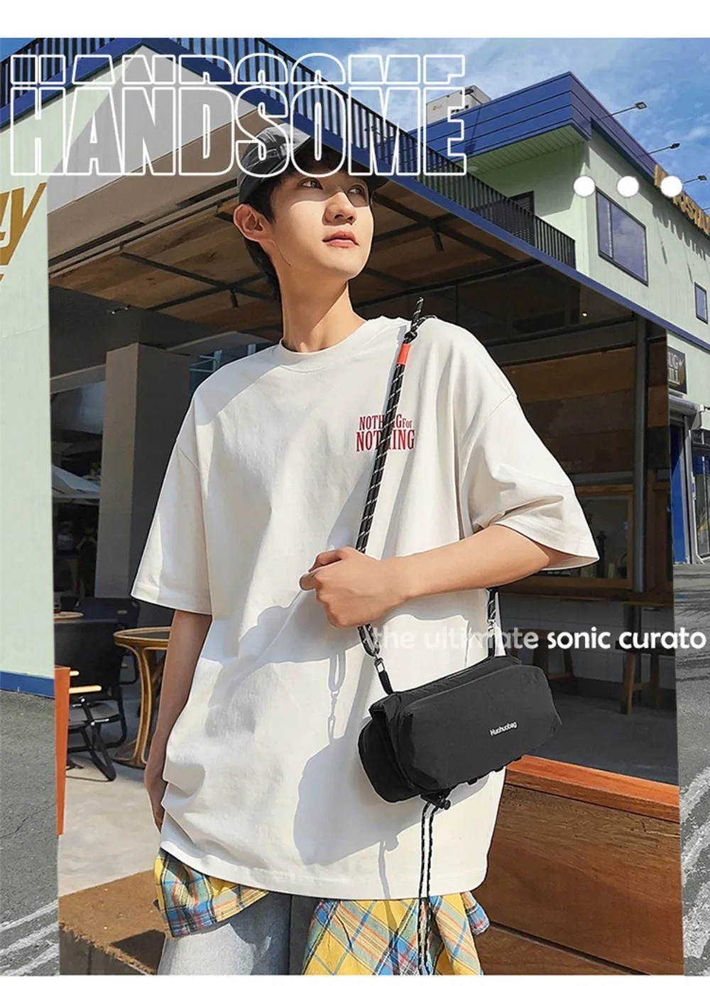 2026 Sport-Umhängetasche aus Nylon, Funktionale Wasserbechertasche, Leichte Atmungsaktive Crossbody-Tasche, Kleine Quadratische Tasche – Detail 2