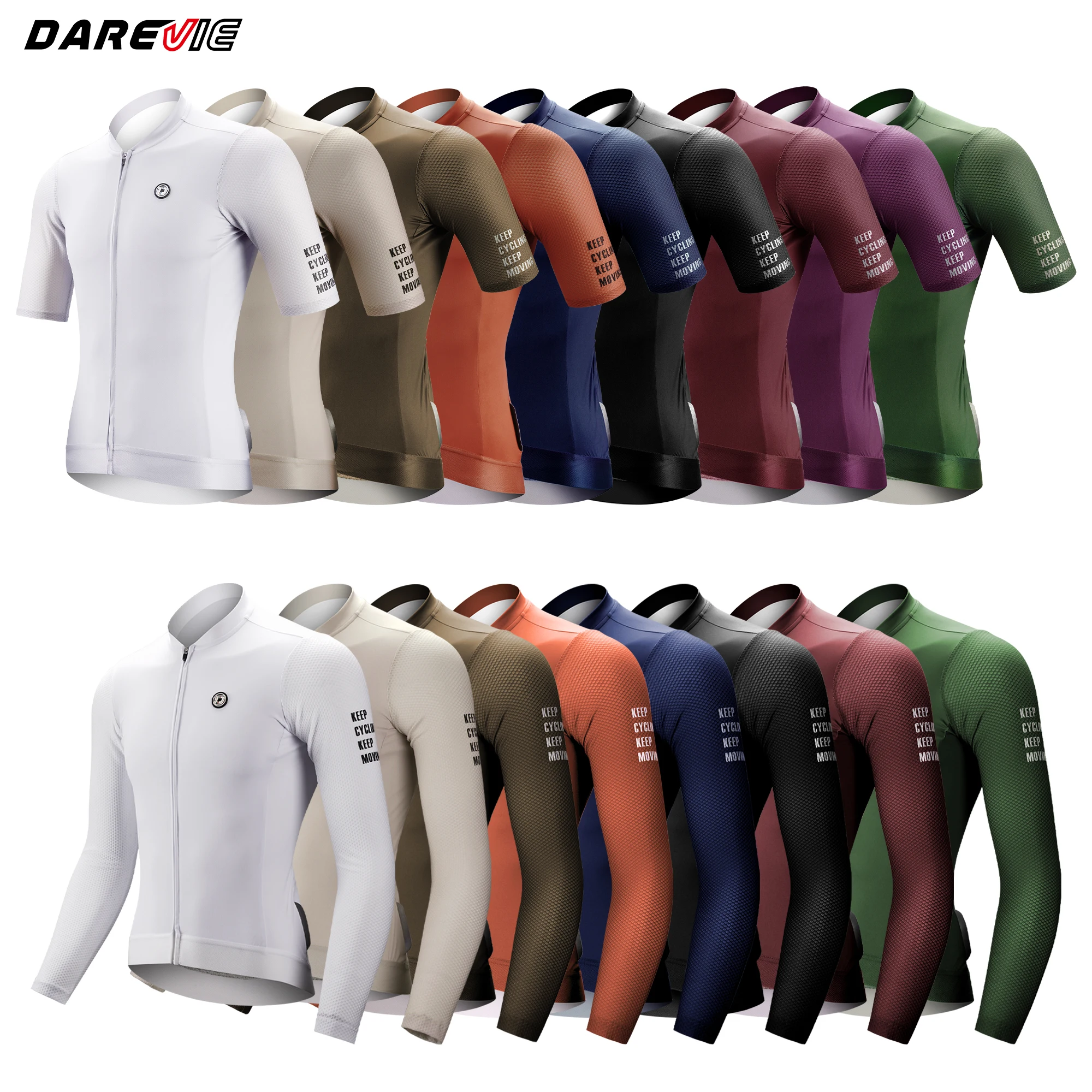 DAREVIE maglia da ciclismo Slim Fit SPF 50 + uomo donna maniche lunghe maglia da ciclismo donna di alta qualità traspirante uomo ciclismo Maillott