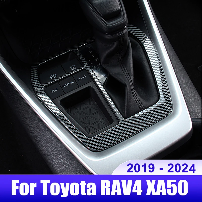 

For Toyota RAV4 2019 2020 2021 2022 2023 2024 RAV 4 XA50 Hybrid Car Central Console Gear Shift Panel Cover Trim Accessories