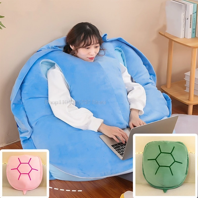 Smash the turtle shell cosplay costume Wearable Plush Toy Large Doll Pillow Children's birthday gift lazy sofa kid halloween cos