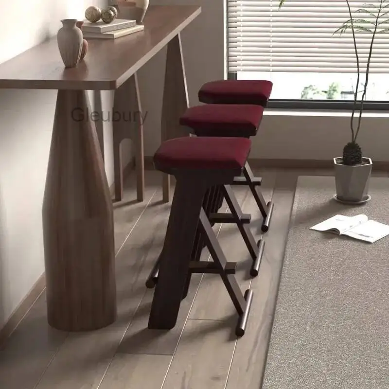 

Single Nordic High Chairs Counter Minimalist Soft Lounge Relaxing Bar Chairs Modern Waiting Fashion Sillas De Bar Furniture