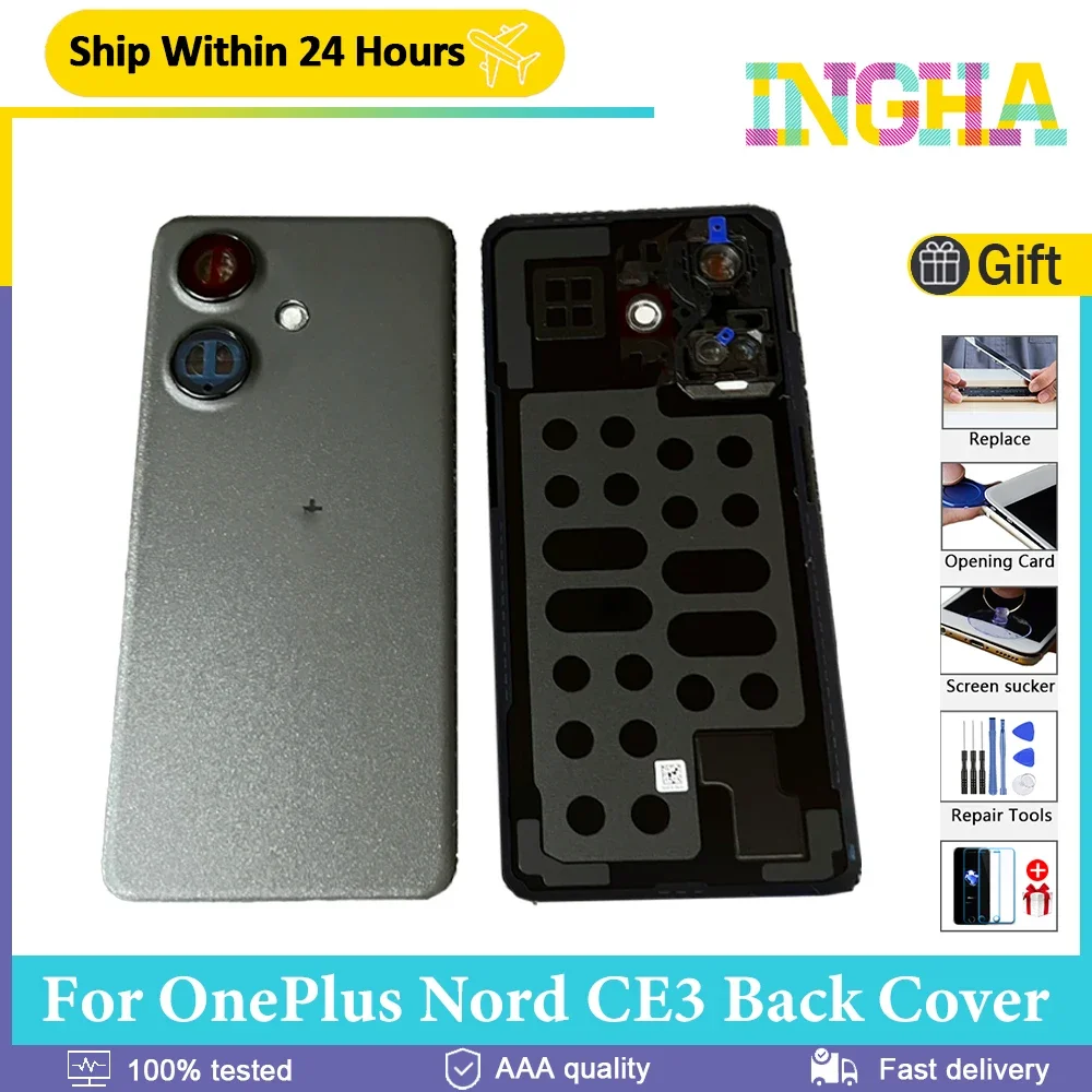 

Original Battery Cover For OnePlus Nord CE3 Back Cover Housing Rear Door For OnePlus Nord CE 3 1+ Nord CE 3 Back Case Replace