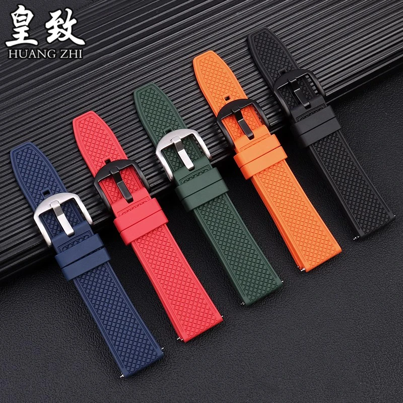 ل أوميغا تيودور سايكو تيسو IWC ميدو مقاوم للماء حزام ساعة سيليكون 20 22 مللي متر سوار برتقالي مقاوم للماء الرياضة المطاط حزام الساعات