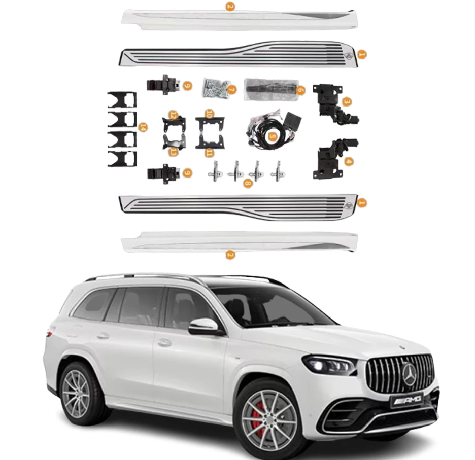 

For Automatic Foot Step Electric Side Step Running Board Power Electric Pedal Maybach Design 1:1 Wide Panel 22cm for GLS GLE 202