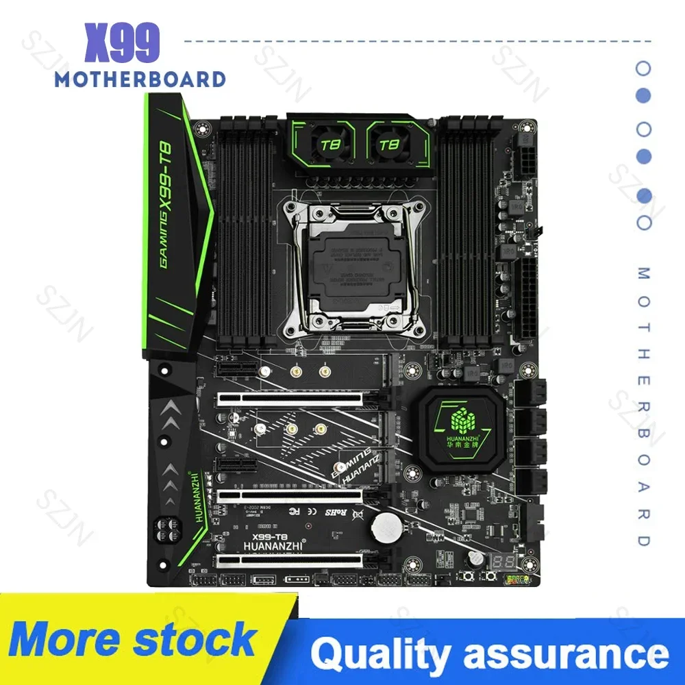 

HUANANZHI X99-T8 Motherboard LGA 2011-3 USB3.0 NVME M.2 SSD Support DDR3 REG ECC Memory and Xeon E5 V3 V4 Processor