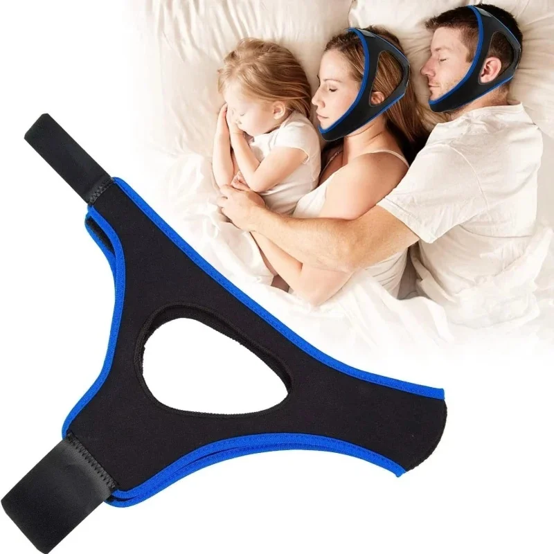 1-3pcs Triangular Chin Strap Anti Snoring Belt Mouth Guard Gifts for Women Men Better Breath Health Snore Stop Bandage Sleep Aid