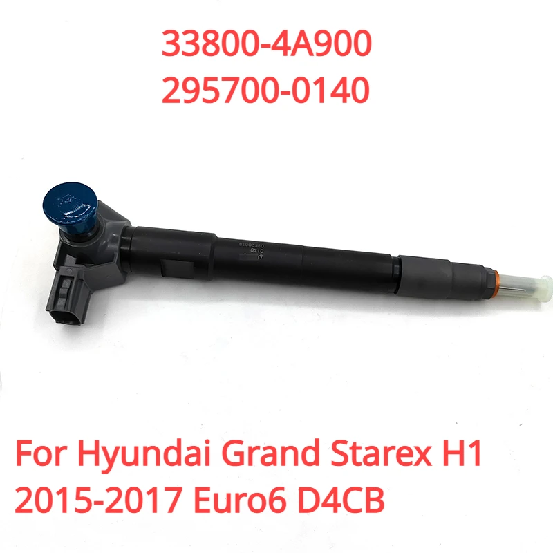 Inyector de combustible diésel 338004A900, nuevo inyector para Hyundai Grand Starex, H-1, 295700-0140, Euro6, D4CB, 2015-2017