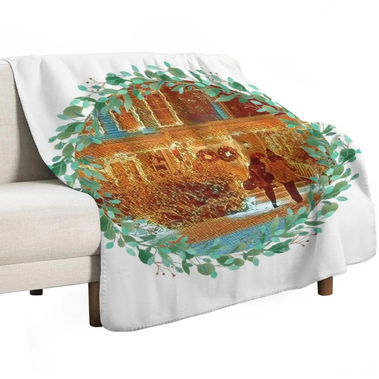Christmas at Stars Hollow Throw Blanket Multi-Purpose Furrys Bed linens Bed covers Fashion Sofas For Decorative Sofa Blankets