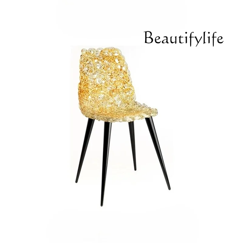 Si Clubhouse Cafe Restaurant Art Single Chair Living Room Decoration Italian Creative Design Dining Chair Hotel