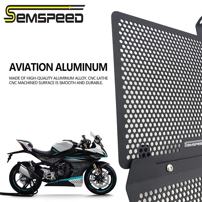 Semspeed لـ CFMOTO CF MOTO 450 SR 2023 2022 2024 المبرد شواء الحرس الحرارة درع مجموعة لملحقات حماية الدراجات النارية #6