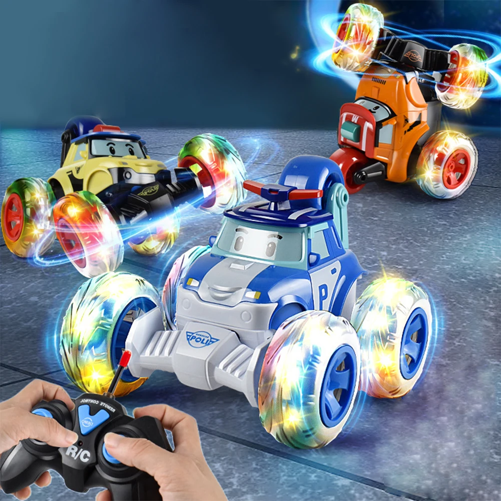 RC Stunt Car 360 Degree Rotation Flipping Rechargeable Rc Car With LED Lights Birthday Gifts For Boy Girls