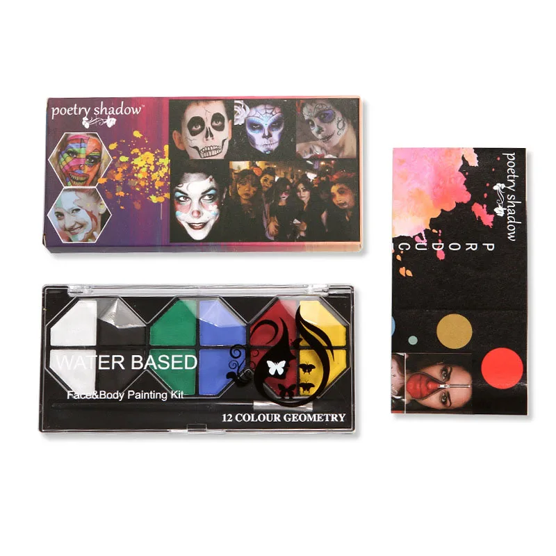 16 Farben Gesichts farbe Kit umwelt freundliche ungiftige DIY wasch bare Farbe sichere Gesichts-und Körperfarbe für Kinder Teenager Erwachsene