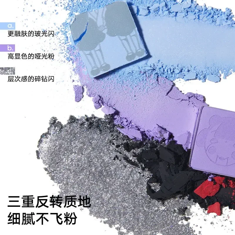 لوحة ظلال عيون جوديدول هالوين المحدودة 10 ألوان أرجواني أزرق داكن ريترو لؤلؤي غير لامع سهلة الارتداء مكياج عيون #5