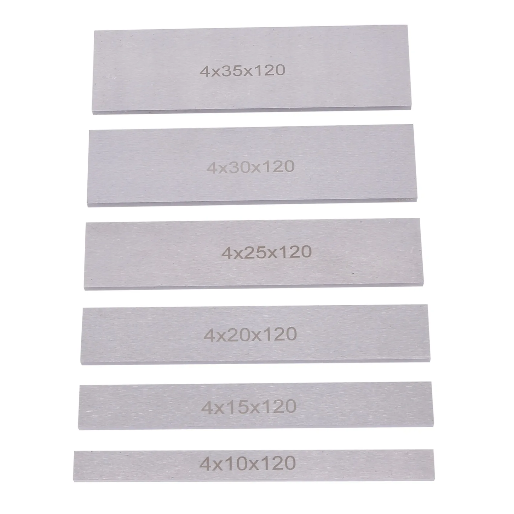 HRBAJ-6 Pairs 12Pcs Parallel Pad Gauge Block Alloy Steel CNC Milling Pads Set 120Mm X (10-35Mm) For Vice Milling Machine Lathe