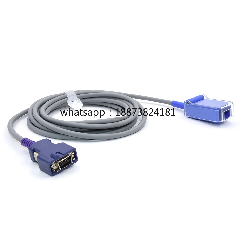 Spo2 Adapter Cable Compatible NELL DOC-10 Spo2 Sensor Extension Cable Medical Accessories  fast shipping