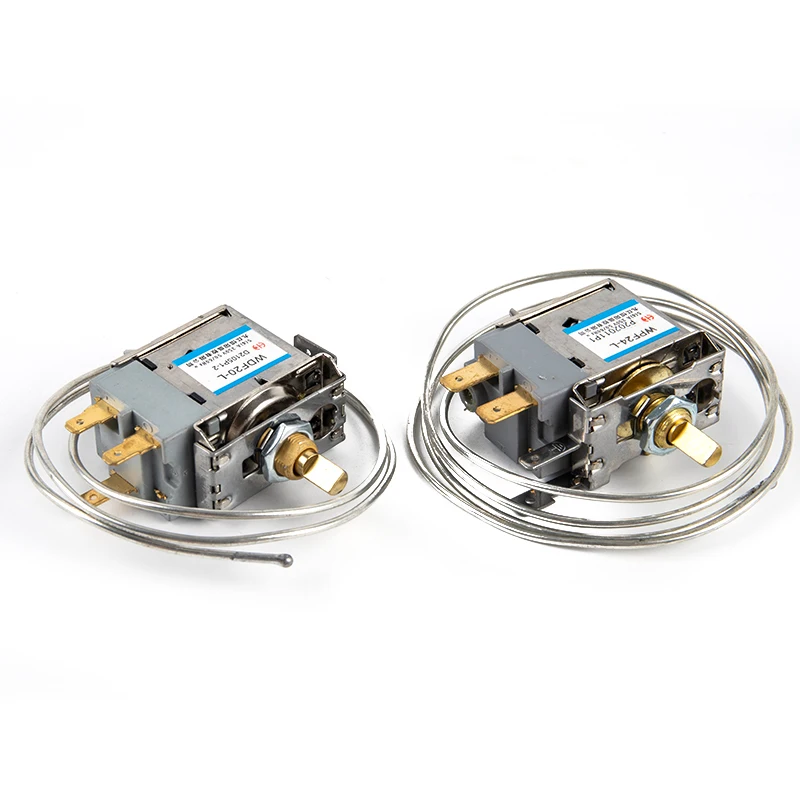 1Pc WDF18/19/20/22/24-K Refrigerator Parts Thermostat Household 250V Metal Temperature Controller