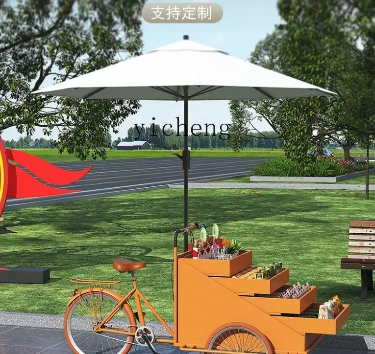 

Mobile Snack Car Float Stall Car Riding Donkey Three-Wheel Stall Dining Car