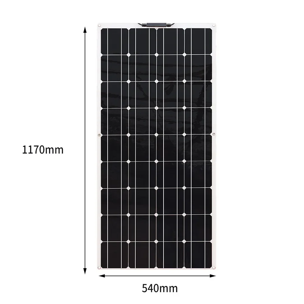 Flexible Solar Panel 12v 1pcs~ 10pcs 18v 120W Black 18V 24V 36v 240w 360W 600W 1200W Charger Battery Boat Car House Camping