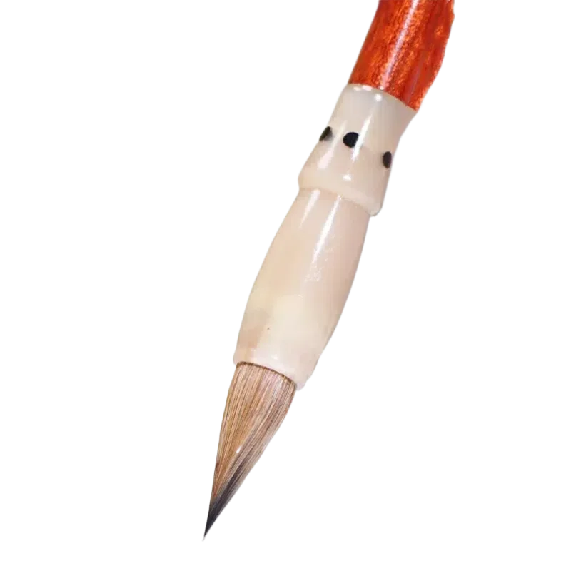 Purple Rabbit Weasel Hair Brush Medium Regular Script Calligraphy Brush Running Script Official Script Ou Style Writing Brush
