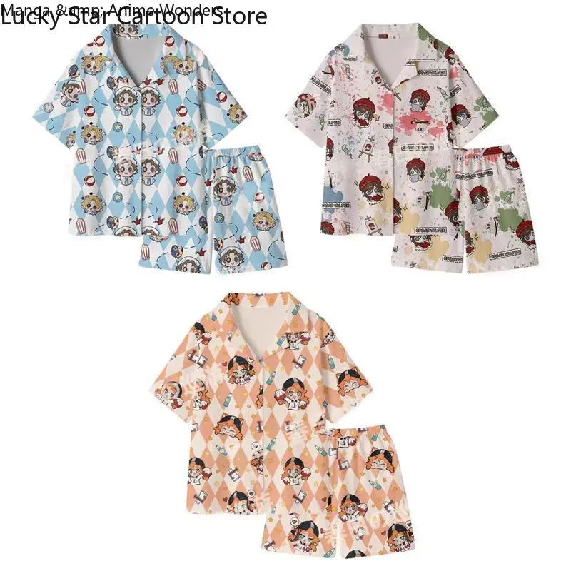 Halloween  Identity V Cosplay Painter Cheerleader Acrobat Women Men Summer Short Sleeved Shorts Pajamas Home Clothes Costumes