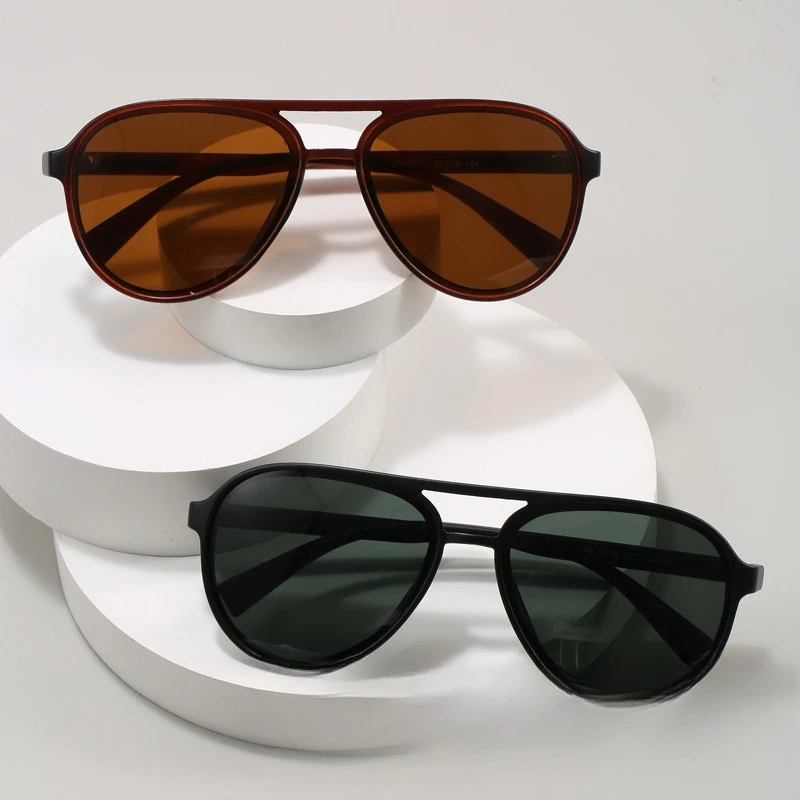 

​​2025 Pilot Sunglasses Men, Polarized UV400 Oversized Aviator Driving Fashion Glass Lenses PC Frame​​