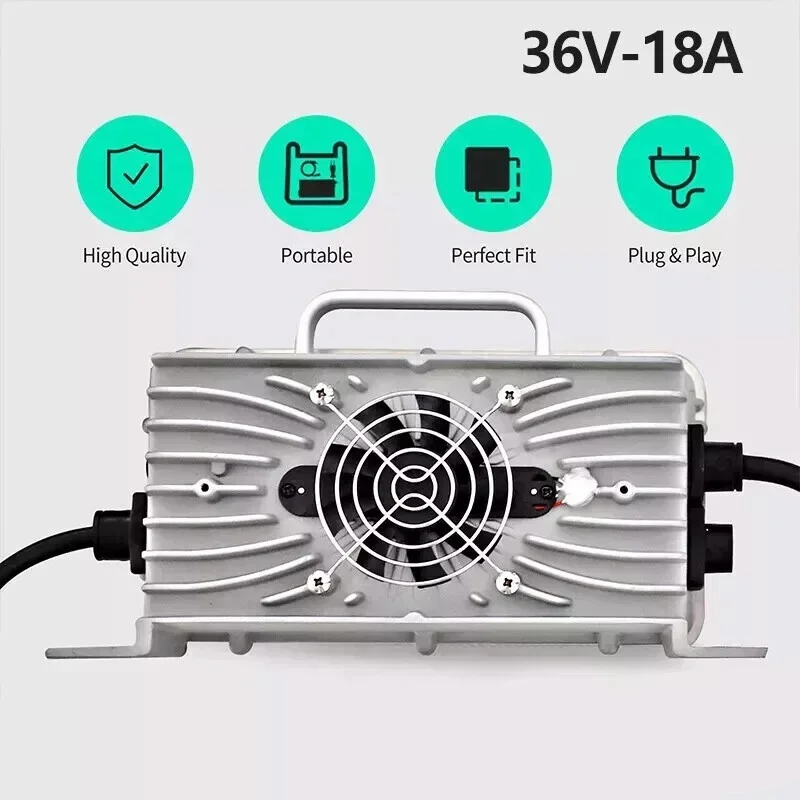 شاحن بطارية عربة الجولف 36 فولت 18 أمبير أندرسون رمادي SB50 لسيارة نادي EZGO Yamaha