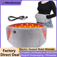 Electric Heated Waist Warmer Cold Protection Uterus Warming Belt Artifact Graphene Hand Heating USB Charging