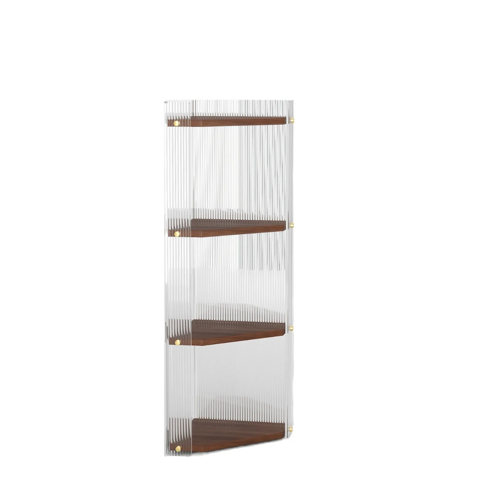 

Простая акриловая косметика из массива дерева, треугольная угловая полка для хранения в ванной комнате