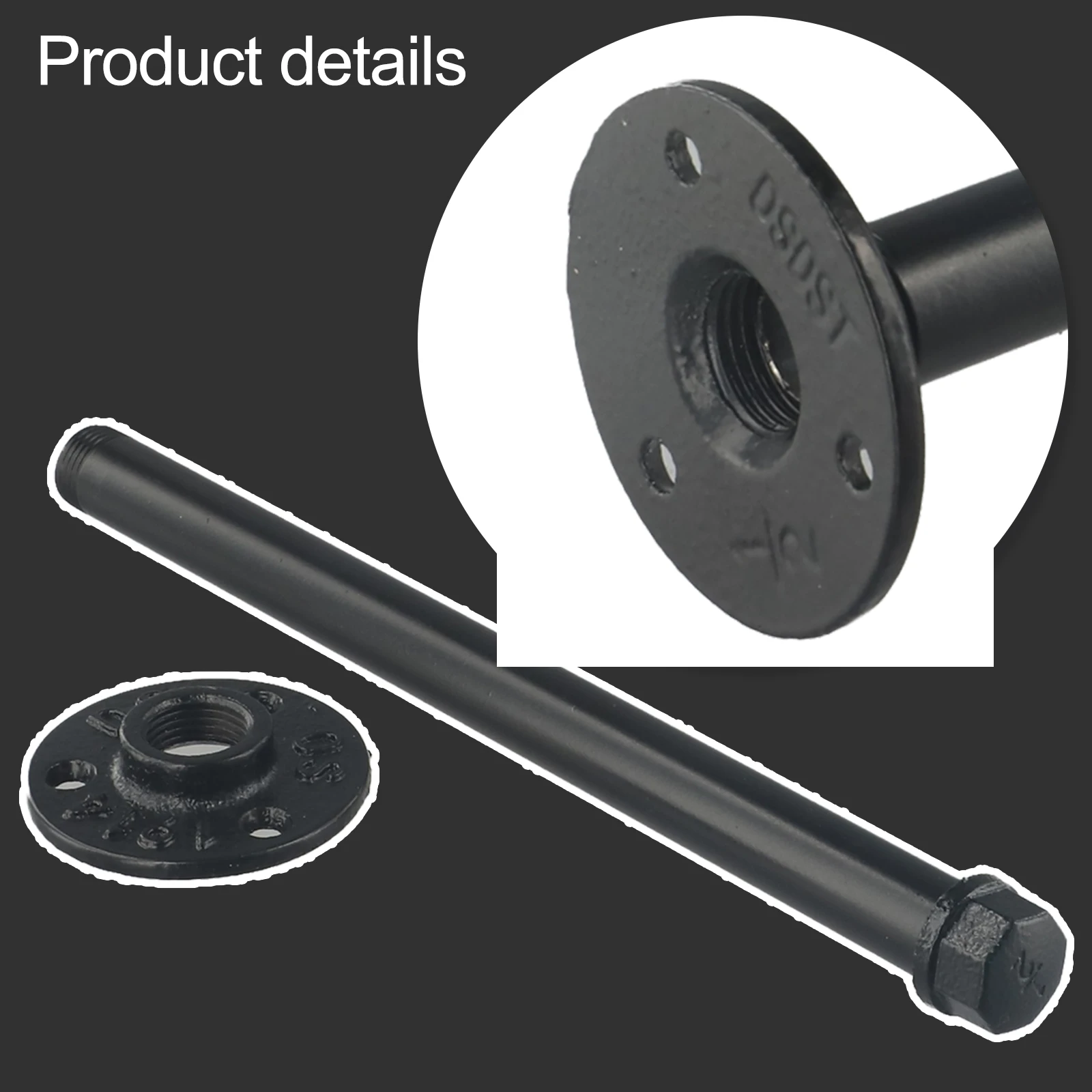 Wall Storage Shelf Holder Brackets Book Shelving Industrial Steampunk Iron Pipe Pipe Shelf Bracket (with Screw) Tools