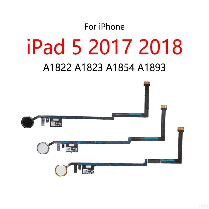 

Home button fingerprint scanner Touch ID menu return sensor flex cable for iPad 5 a1822 a1893 2017 2018
