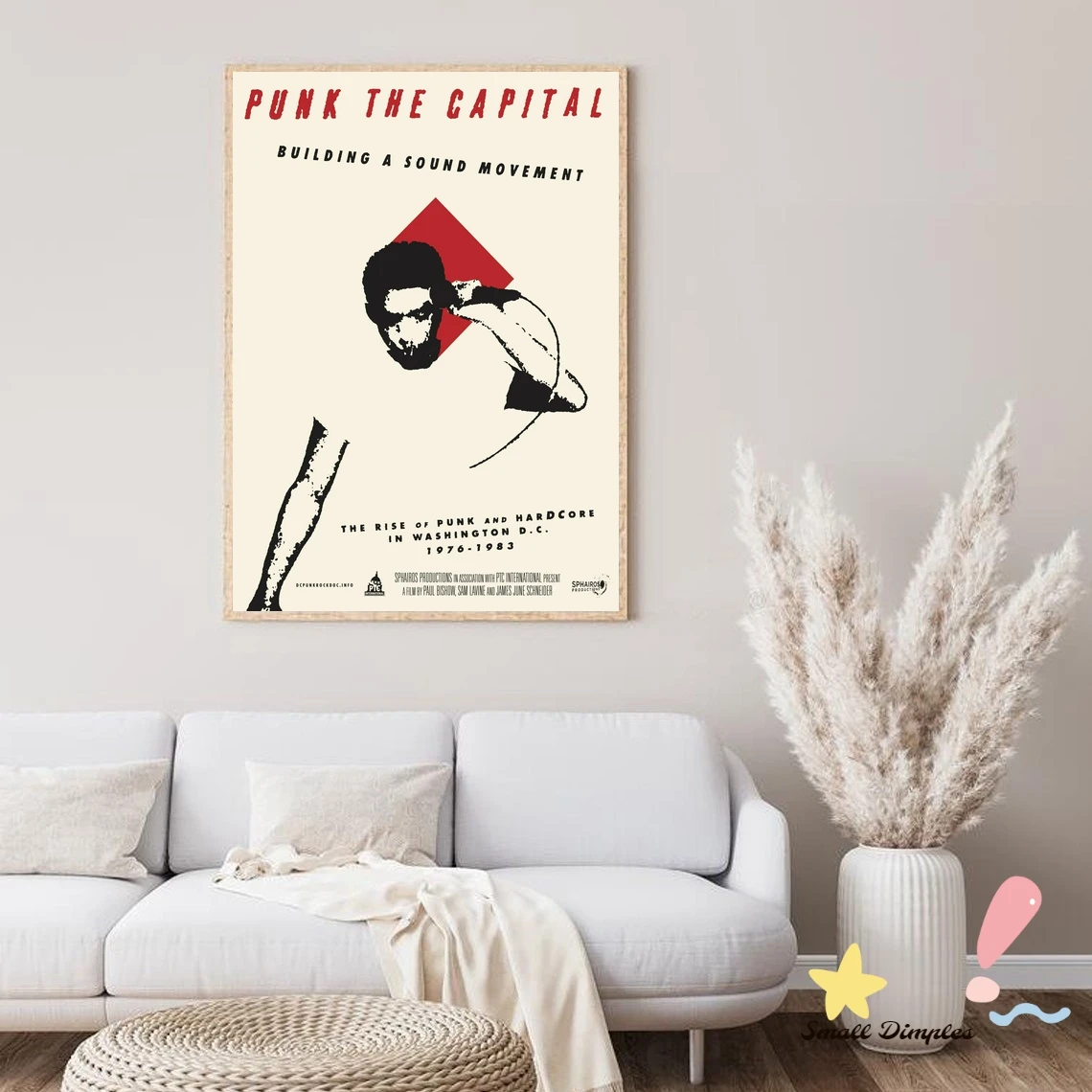 Punk The Capital Building A Sound Movement Movie Poster Canvas Art Print Home Decoration Wall Painting ( No Frame )
