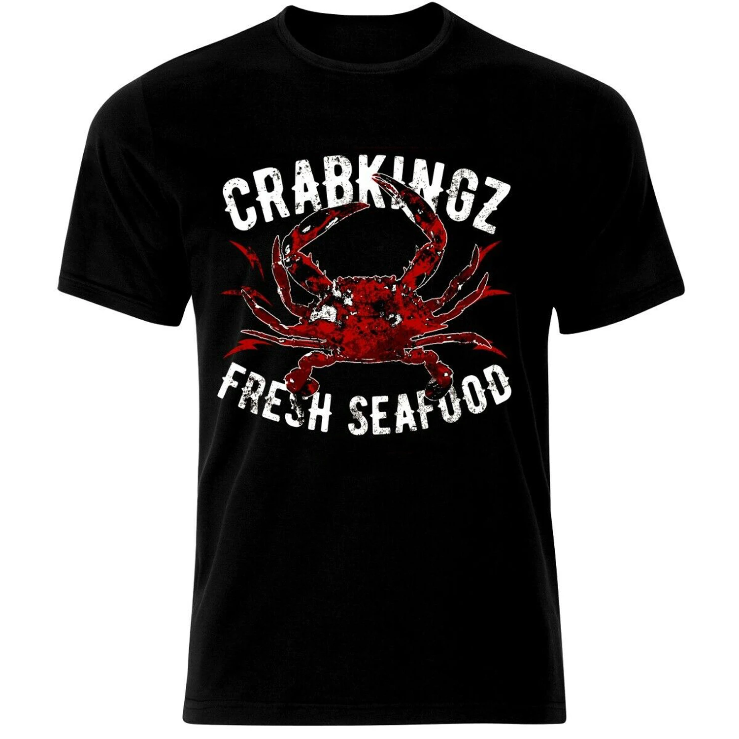 

Fresh Seafood Marine Organism Crab King T Shirt. 100% Cotton Short Sleeve O-Neck Casual T-shirt Loose Top New Size S-3XL