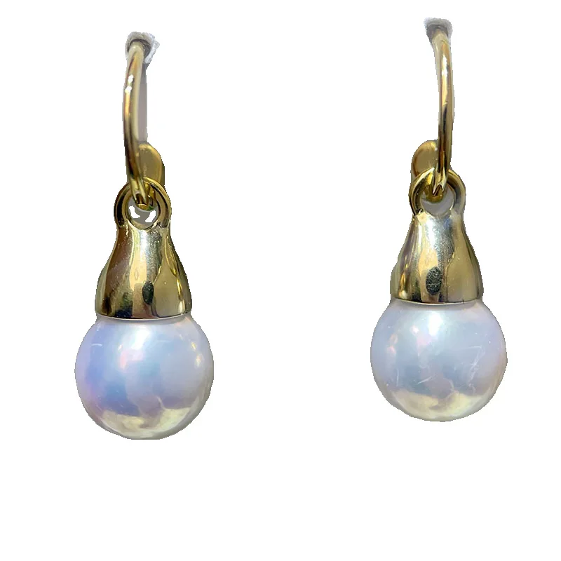 

E016 Gold Plated Copper S925 Sterling Silver Needle Pearl Stud Earrings Findings Jewelry Making DIY Jewelry Accessories