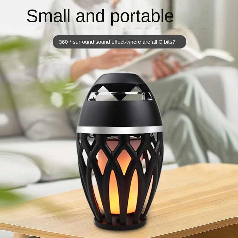 Flame Lamp Speaker Sound Outdoor Household Portable Led Festival Light Torch Lamp Wireless Speaker