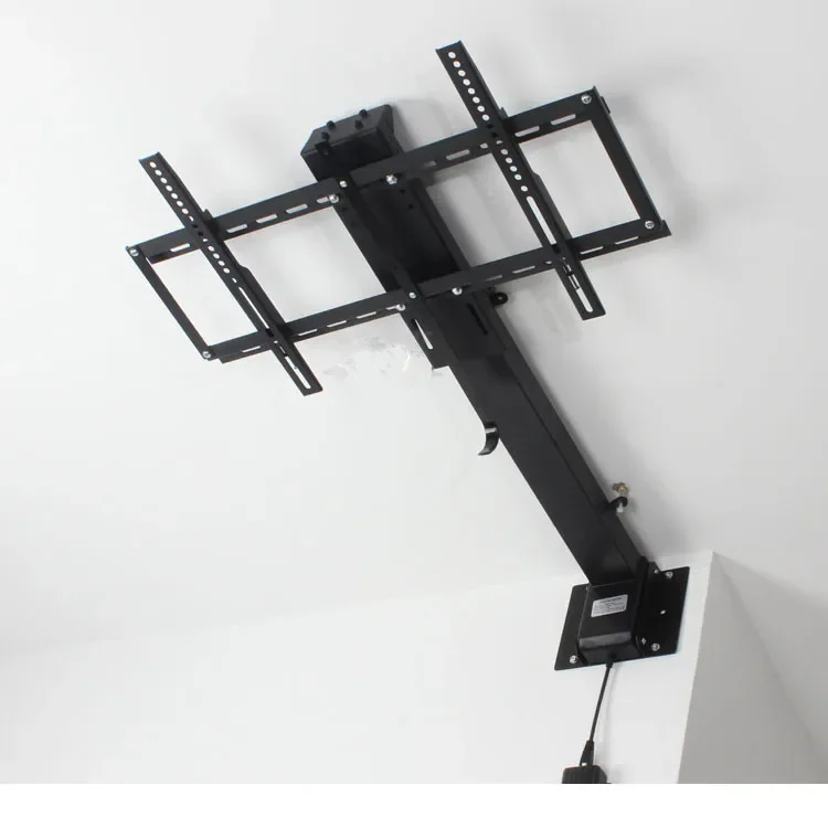 32-70inch Remote control 2 install way floor cabinet TV lift Sliding out Ceiling TV lift TV mount for home office