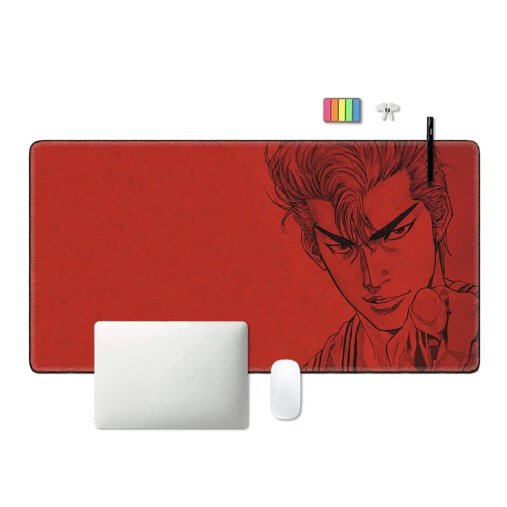 Anime Slam Dunk Mouse Pad Sports Basketball Desk Mouse Pad HD Desk Pad Extended Gaming Keyboard Mats Large Gamer Mousepad