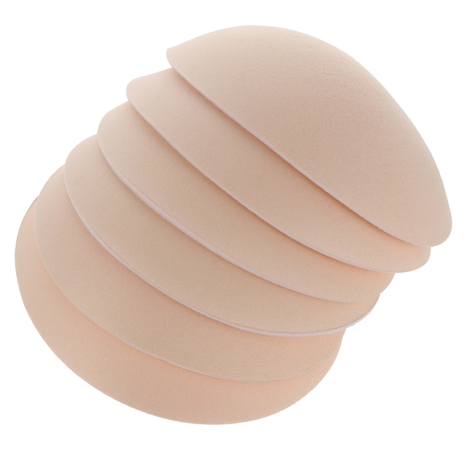 

3 Pairs Skin Color Chest Pad Inserts Sponge Padded Cups for Bikini Yoga Sports Bra Liners Lightweight Durable