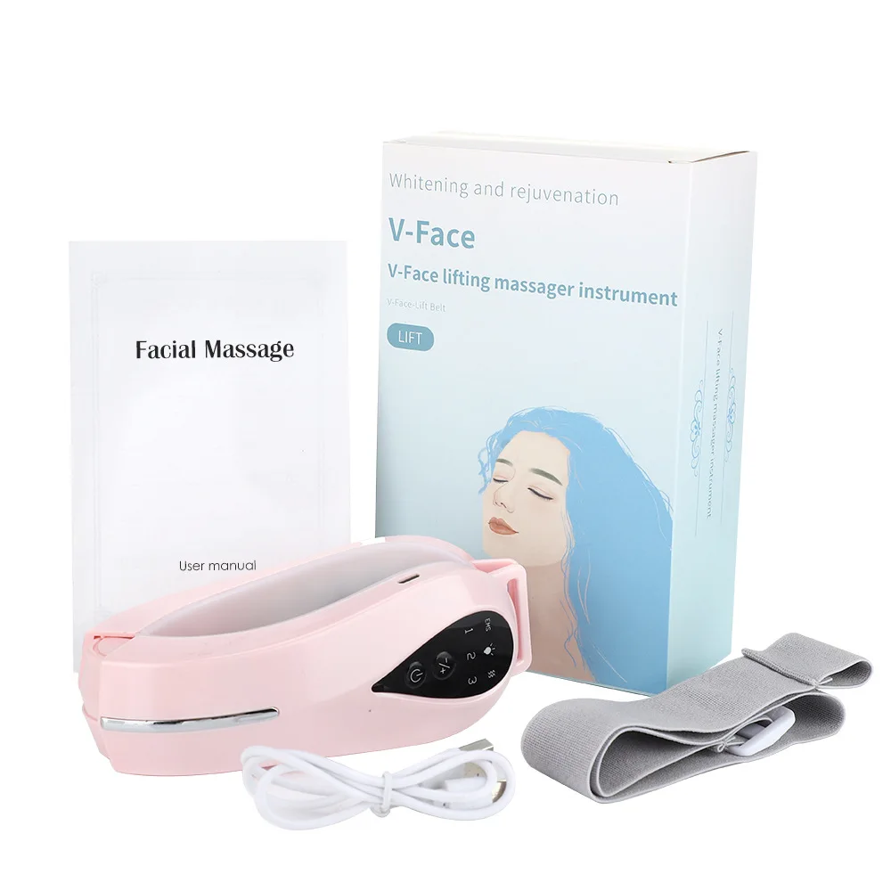 Dispositivo Micro-Atual EMS Face Lift, V Face Apertamento, Ferramenta de Emagrecimento Duplo Chin Smart Face, Cuidado Facial, Instrumento de Massagem