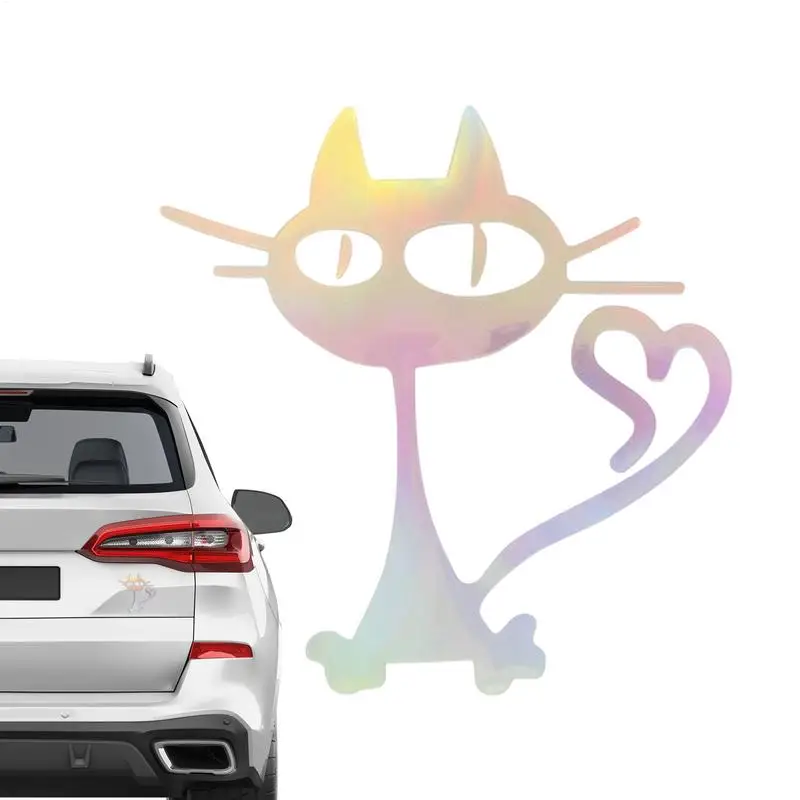 

Cat Stickers For Car Truck Decoration Stickers Reflective Auto Decals For Motorcycles Refrigerators Laptop Adhesive Graphics