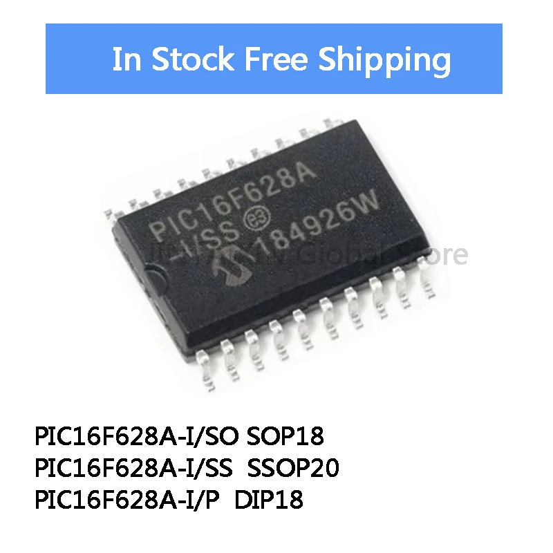 

5Pcs PIC16F628A 16F628A PIC16F628A-I SO PIC16F628A-I SS PIC16F628A-I P IC Chip In Stock Wholesale